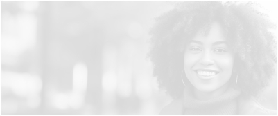 Smiling woman with hoop earrings